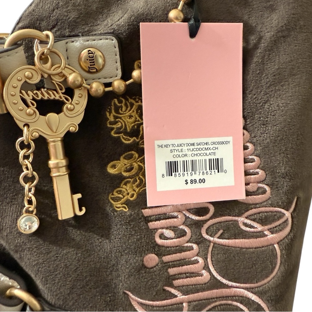 Juicy Couture The Key To Juicy Dome Satchel Crossbody - Picture 5 of 5
